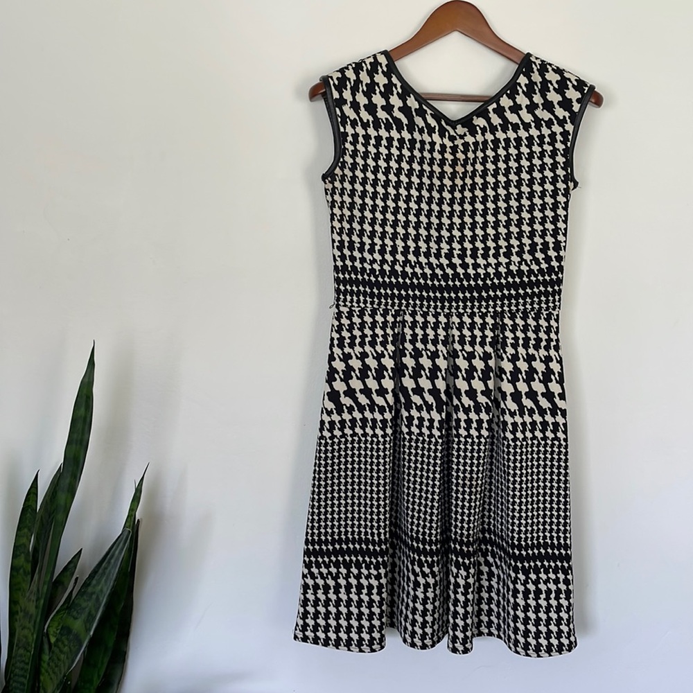 Tiana B black & white checkered dress Size 6